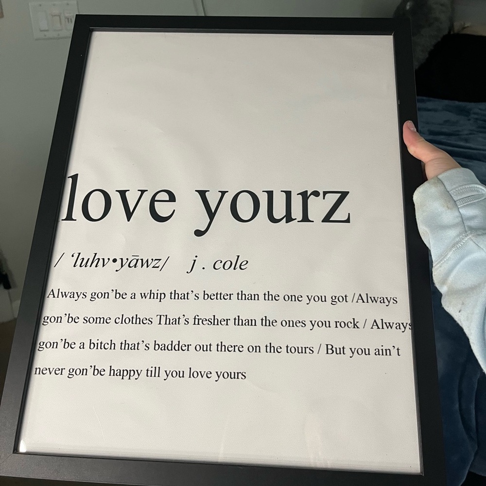 J Cole Framed Poster